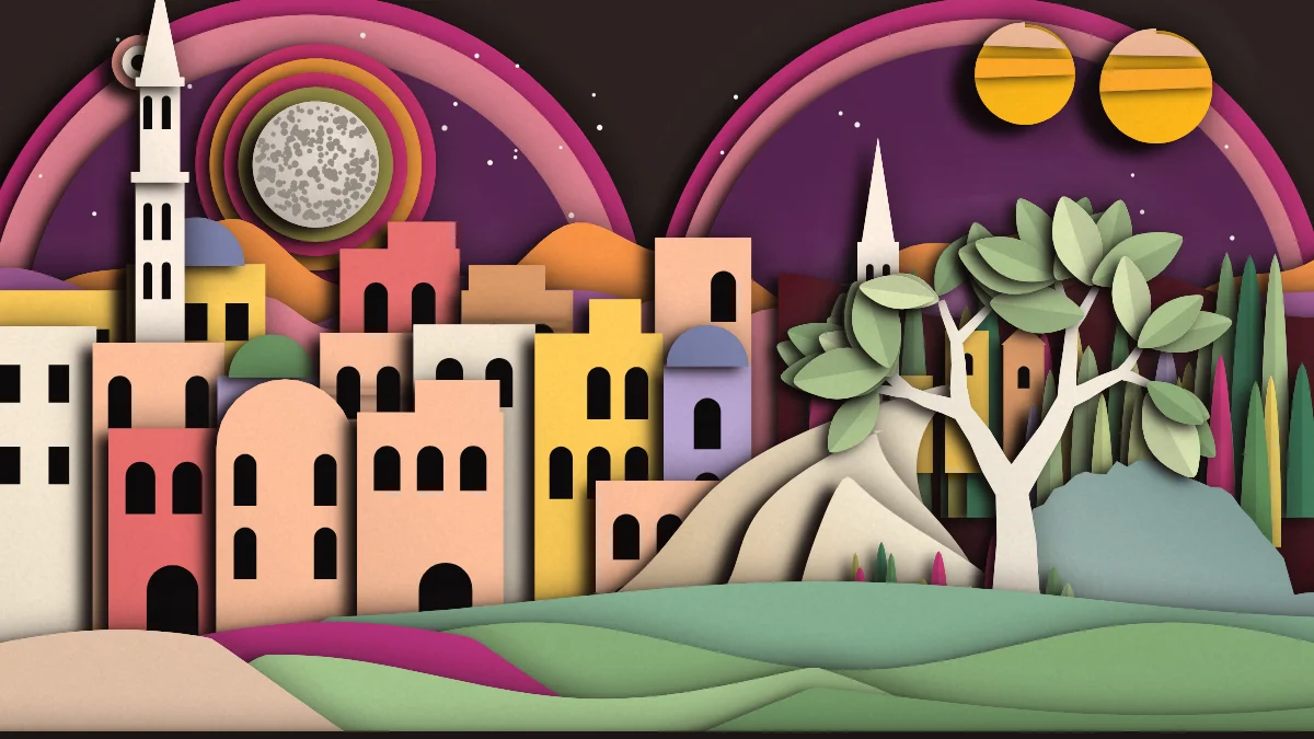 Borgo — generative artwork by Lumen & Logic
