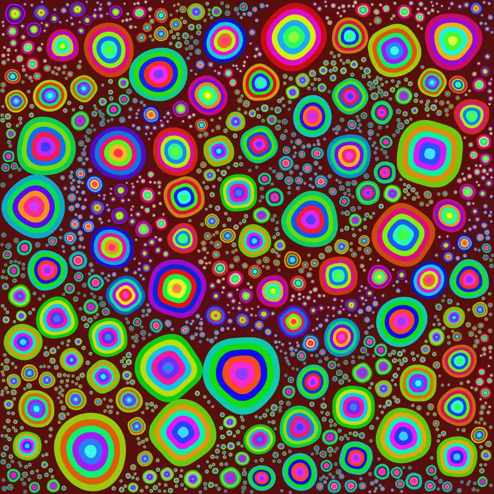 Chromatic Bubbles — generative artwork by Lumen & Logic