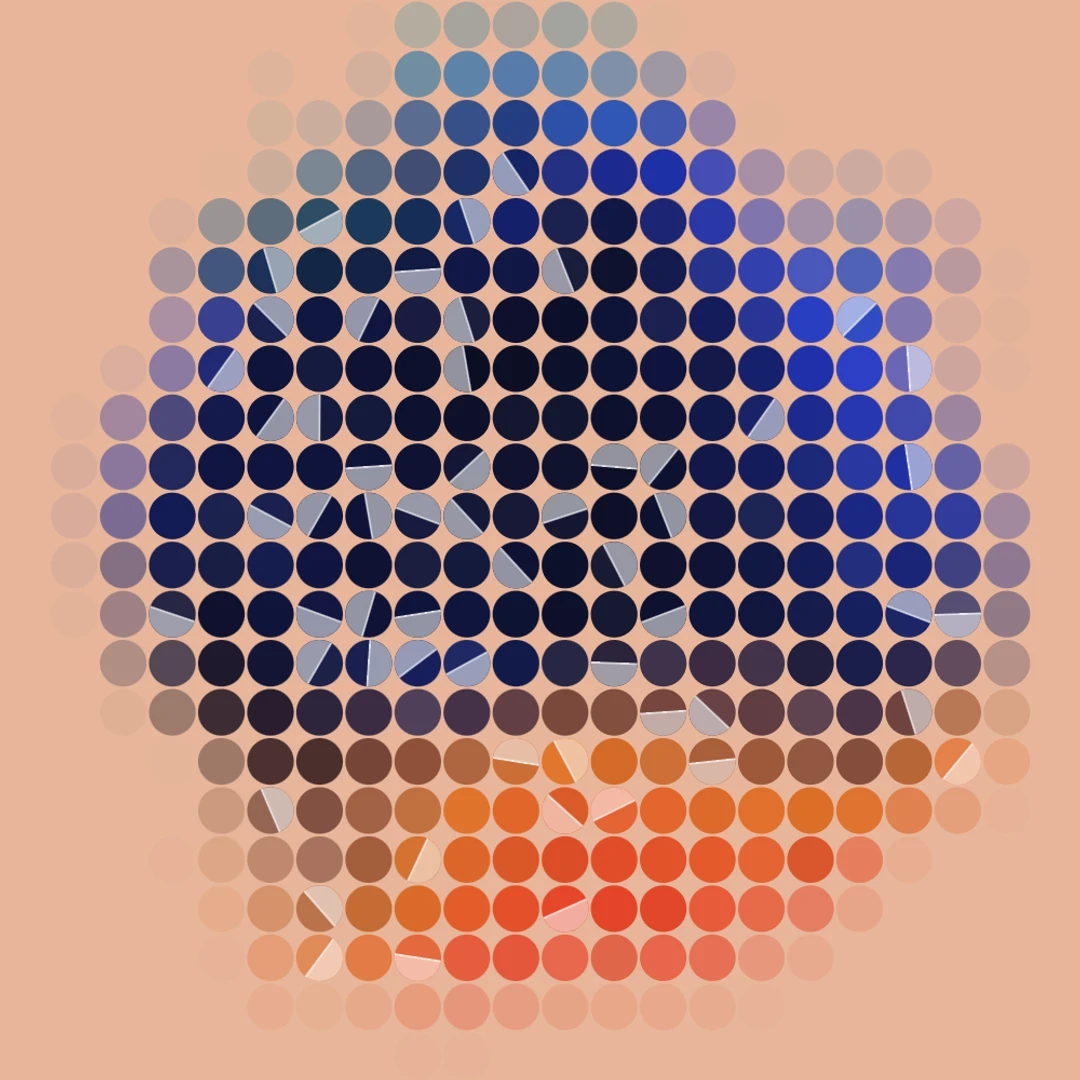 Dot Bloom — generative artwork by Lumen & Logic