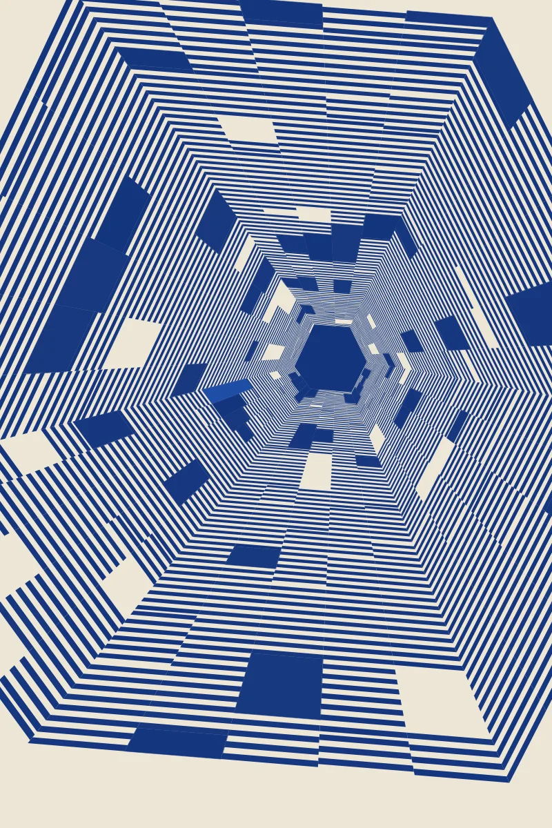 Enfilade — generative artwork by Lumen & Logic