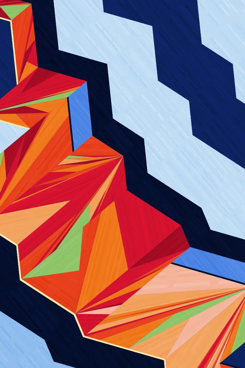 Escarpment — generative artwork by Lumen & Logic
