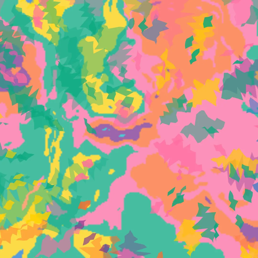 Gestural Burst — generative artwork by Lumen & Logic