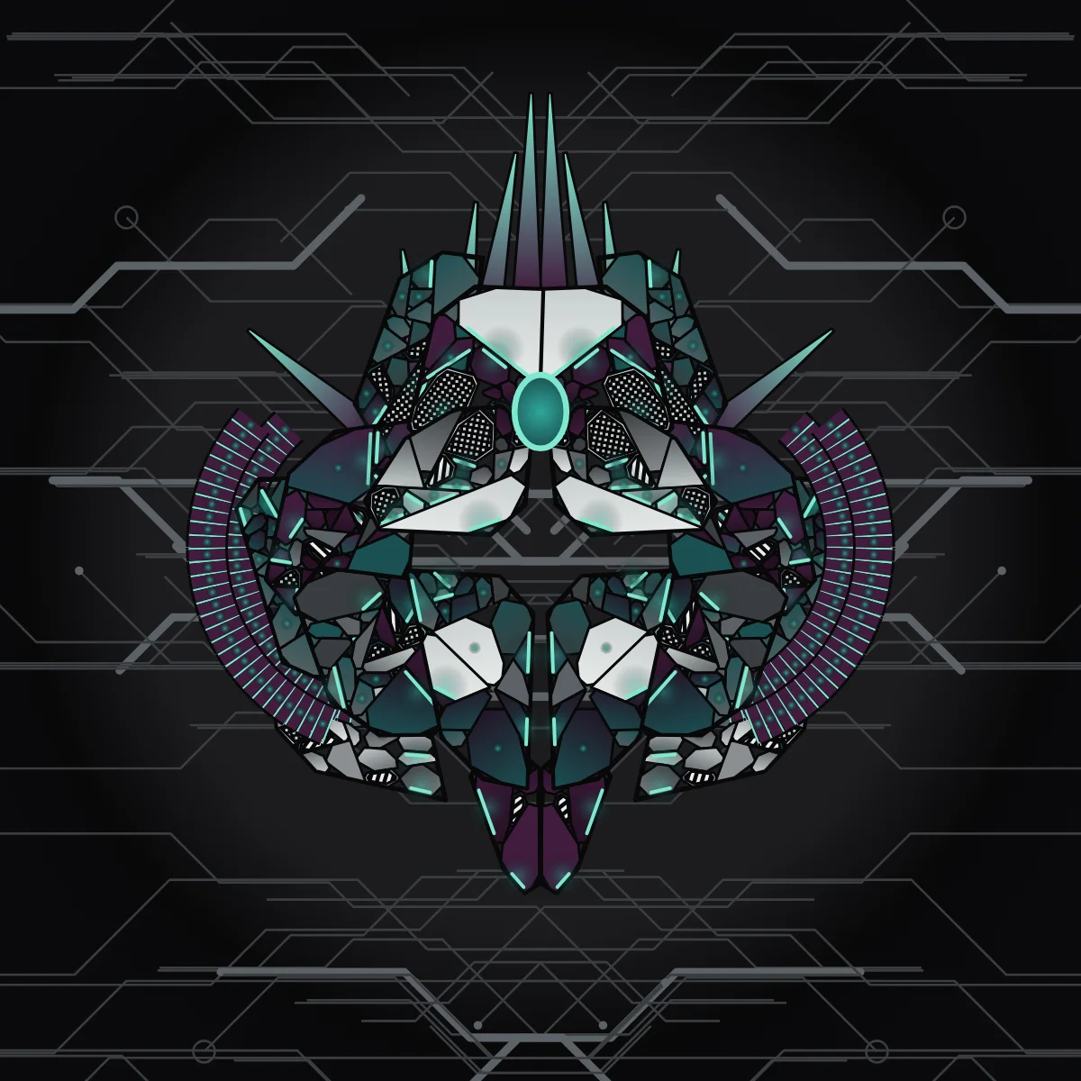Imbricate — generative artwork by Lumen & Logic
