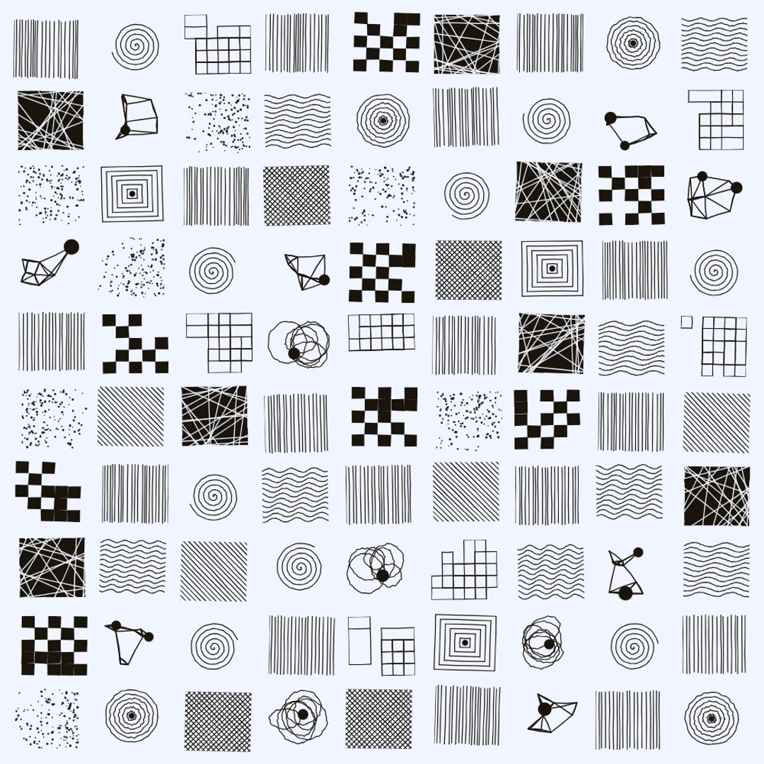 Ink Swatches — generative artwork by Lumen & Logic