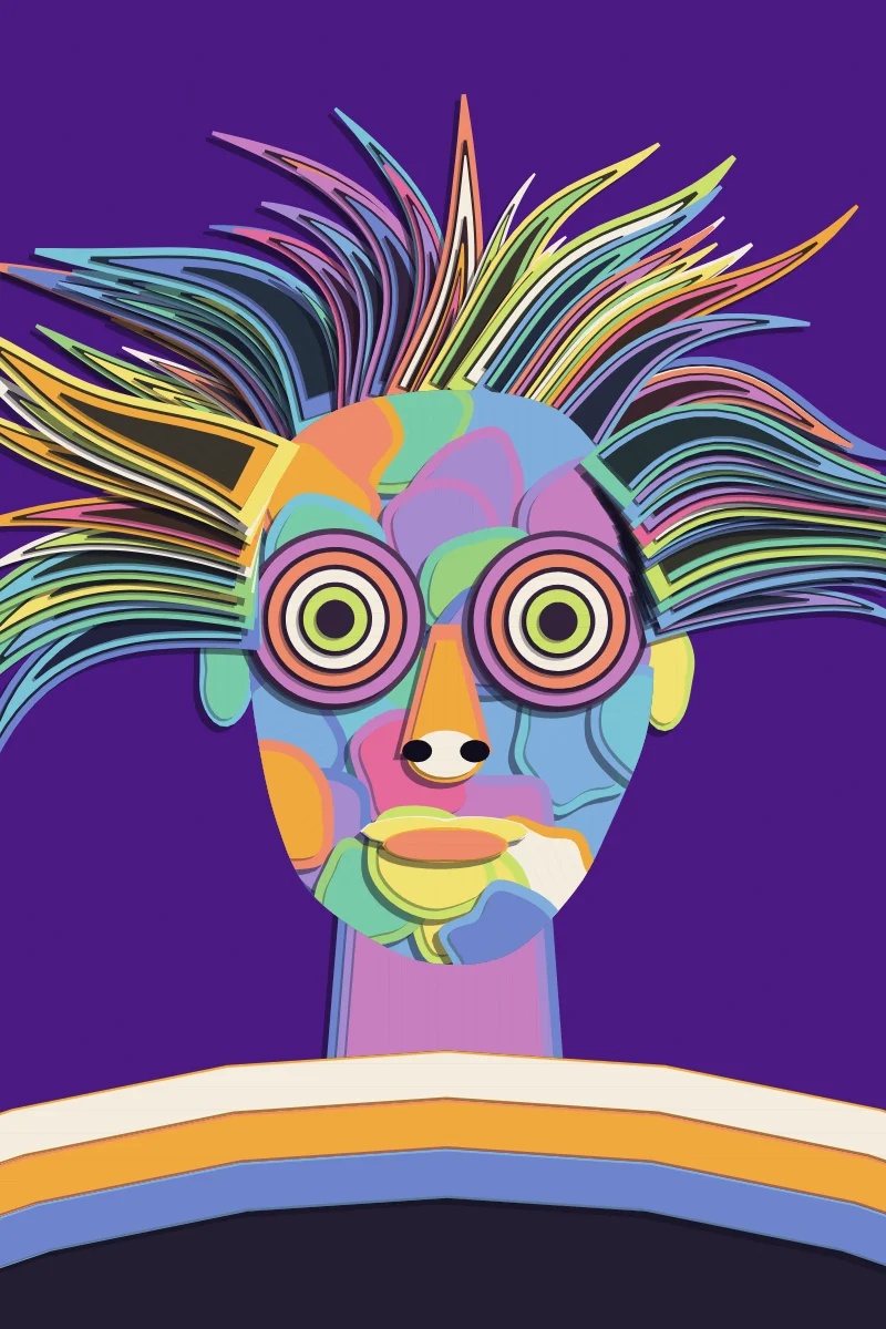 Intarsia — generative artwork by Lumen & Logic