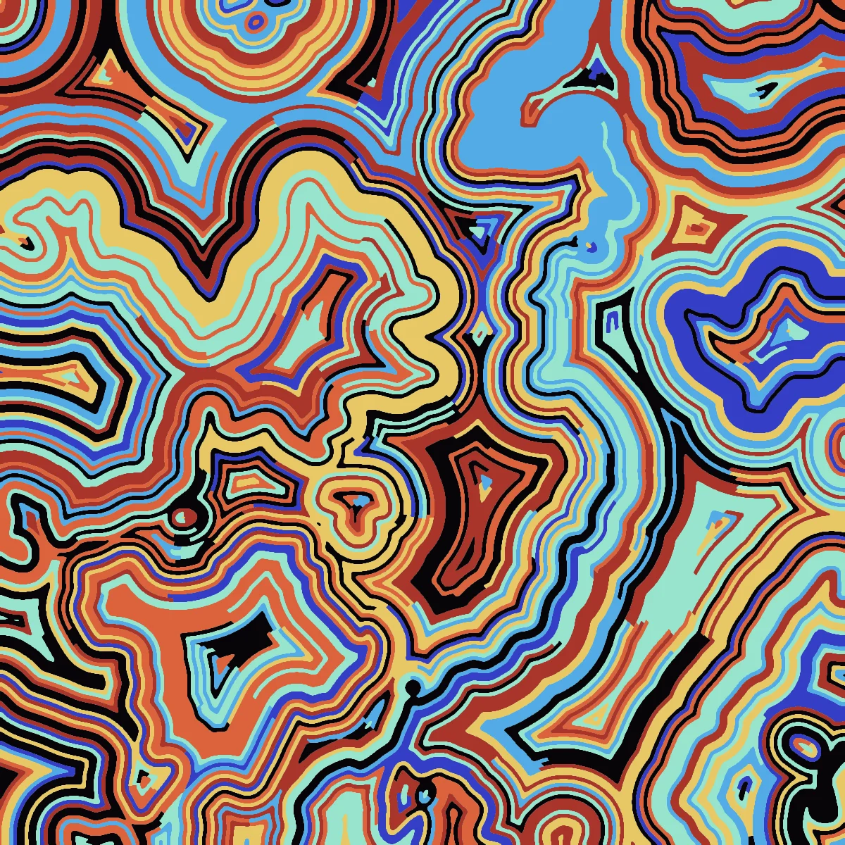 Isochrone — generative artwork by Lumen & Logic
