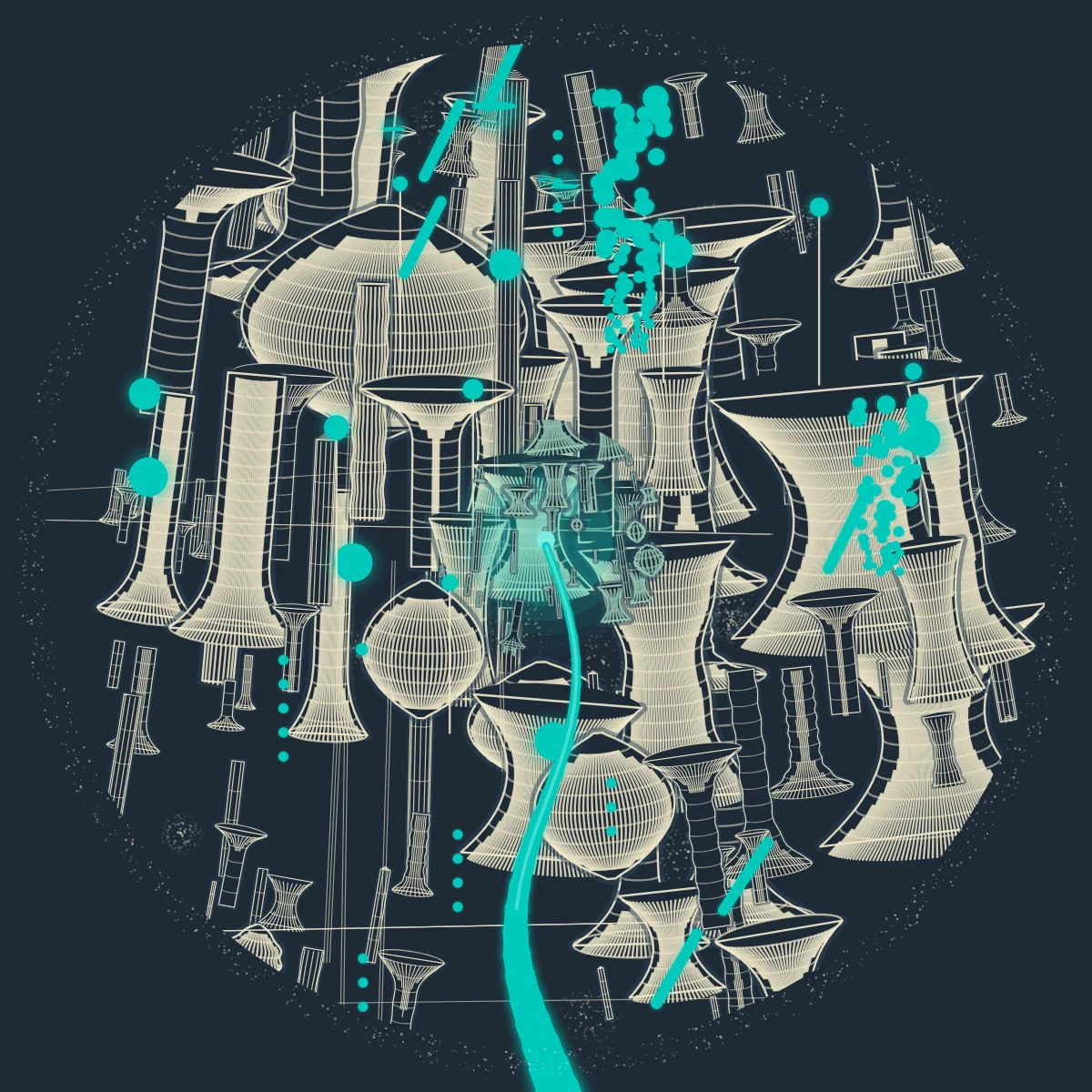 Mandrel — generative artwork by Lumen & Logic
