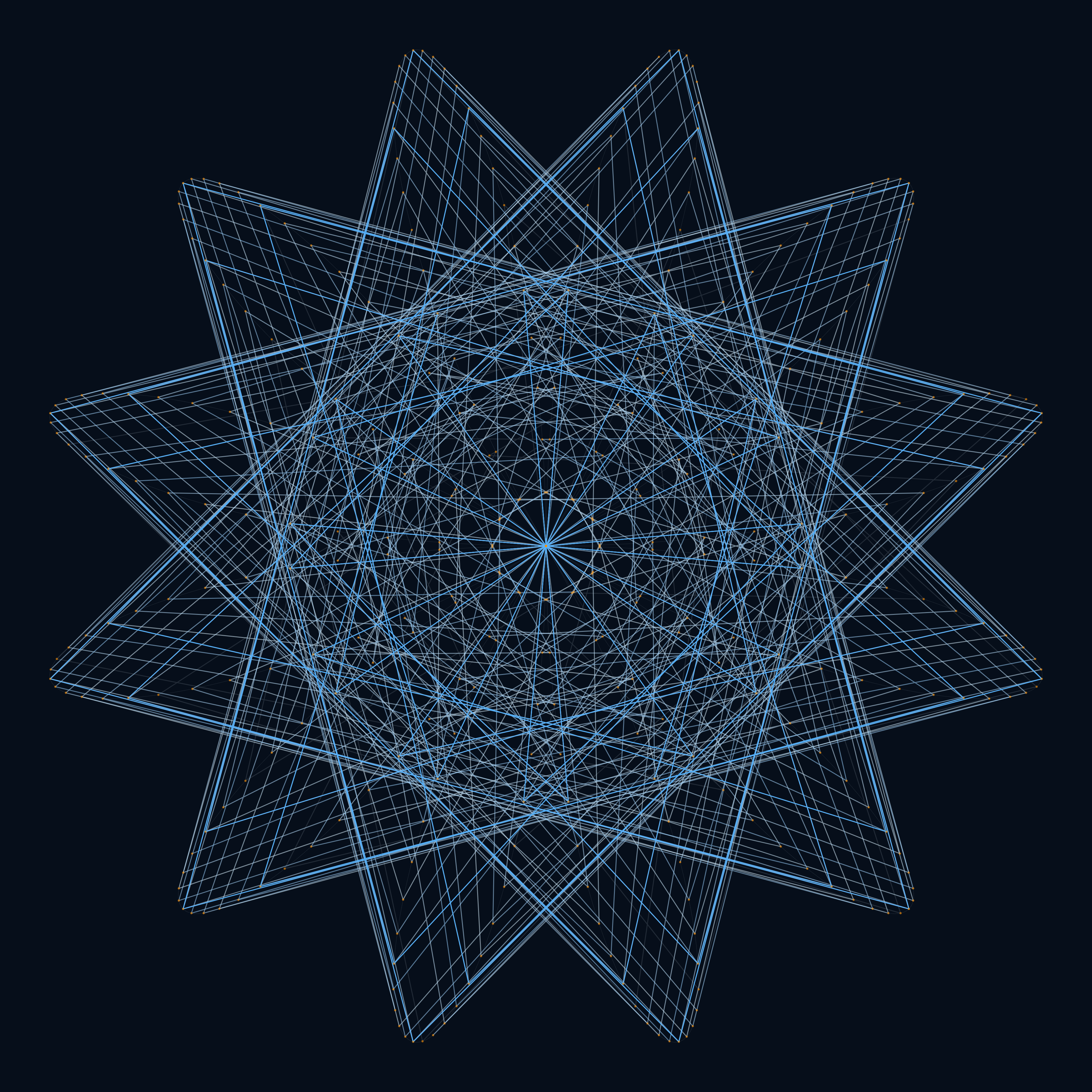 Maurer Rose — generative artwork by Lumen & Logic