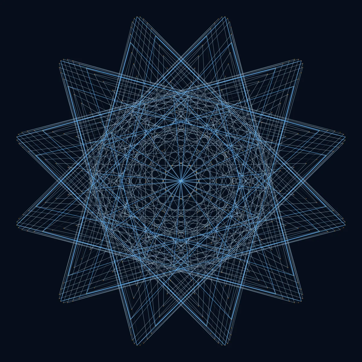 Maurer Rose — generative artwork by Lumen & Logic