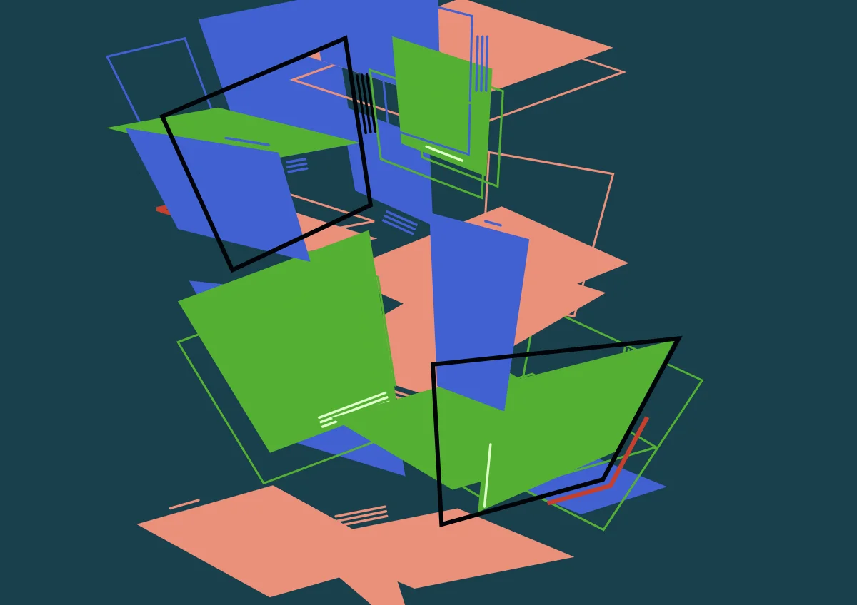 Proun — generative artwork by Lumen & Logic