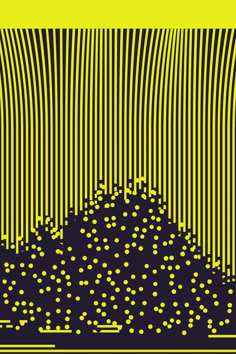 Scree Fall — generative artwork by Lumen & Logic