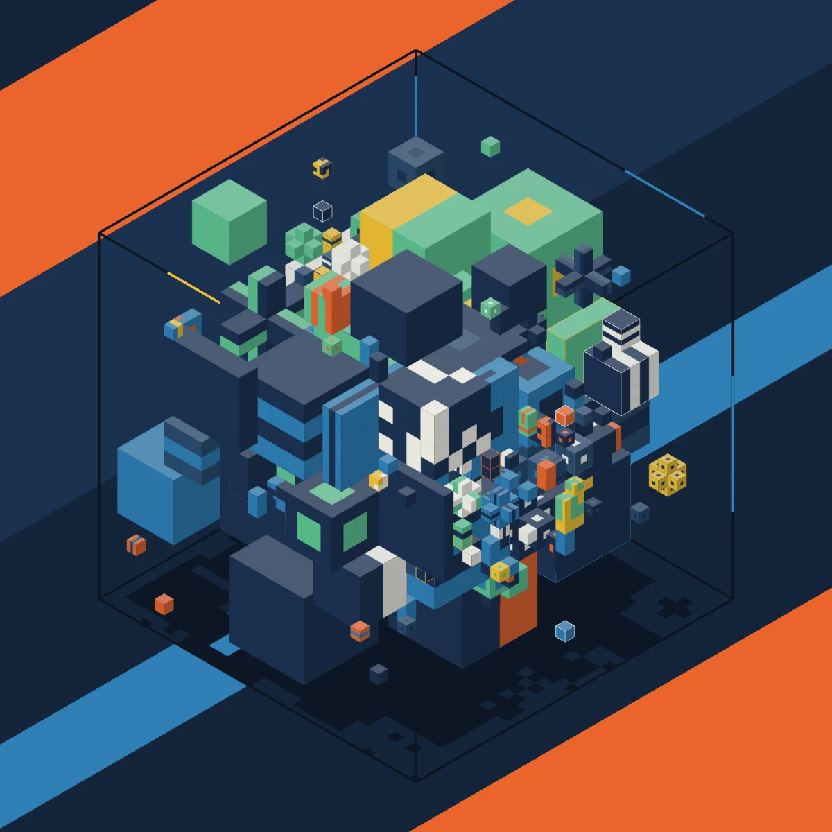 Vitrine — generative artwork by Lumen & Logic