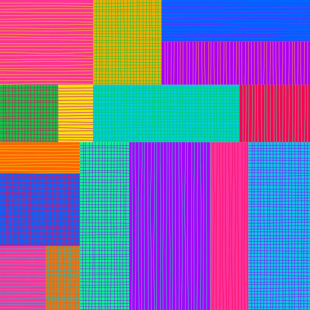 Woven Patchwork — generative artwork by Lumen & Logic